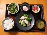 야채와 밥 가마노