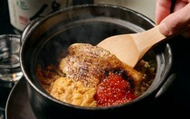 아자부주반 시모이_눈볼대와 성게, 연어알 다키코미밥