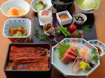 우나기 고마가타 마에카와 소라마치텐_비전의 타레(소스)로 만든 우나주(장어 덮밥)을 맛보는 『소라마치 코스』